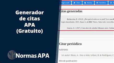 convertidor de links a normas apa|Generador de Citas APA Gratuito